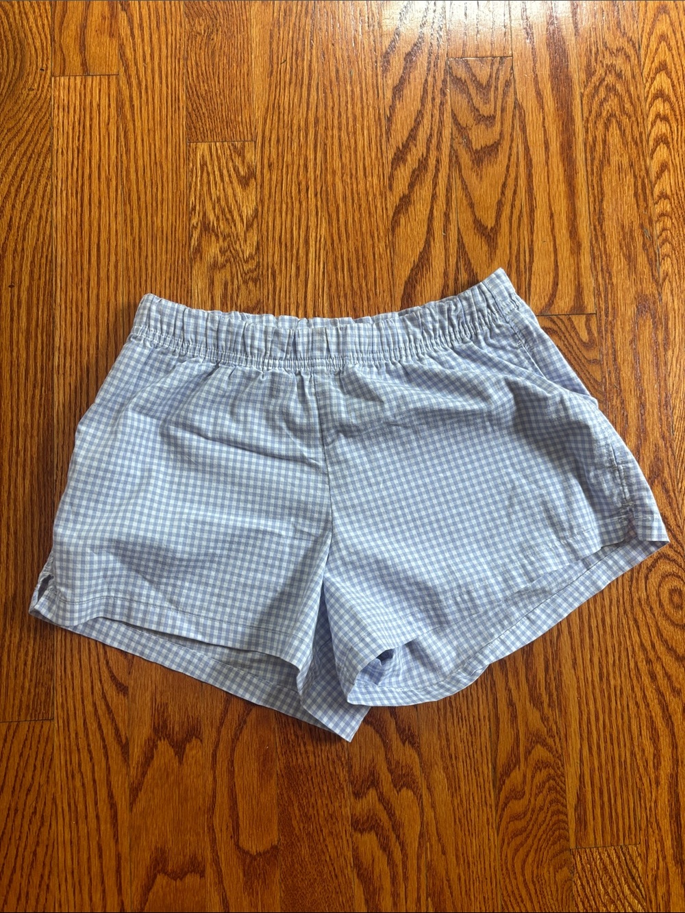 Hollister Light Blue Gingham Women’s Shorts